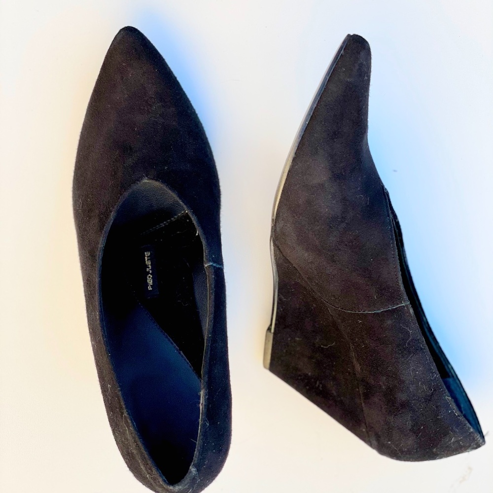 Suede Platform Pumps